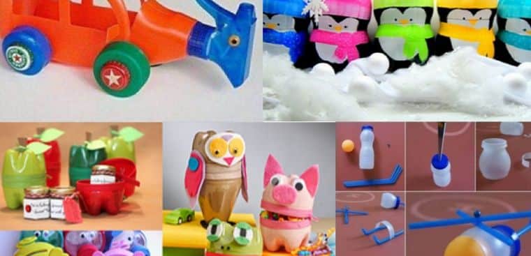 Cách tái chế chai nhựa thành món đồ chơi cho bé