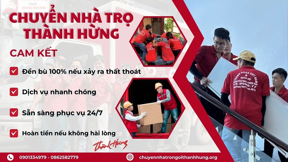 Thành Hưng xin cam kết đảm bảo an toàn tuyệt đối với Quý khách hàng khi sử dụng dịch vụ của chúng tôi