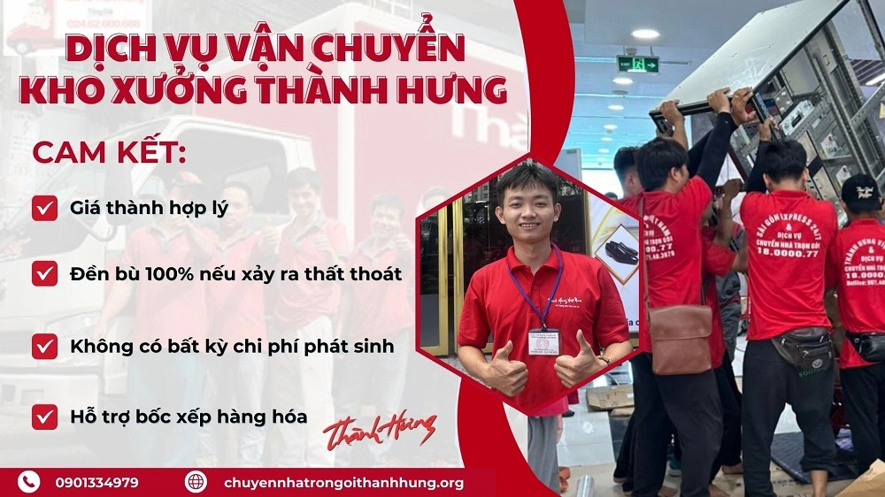 Chuyển Nhà Trọn Gói Thành Hưng xin cam kết với Quý khách hàng khi sử dụng dịch vụ của chúng tôi.