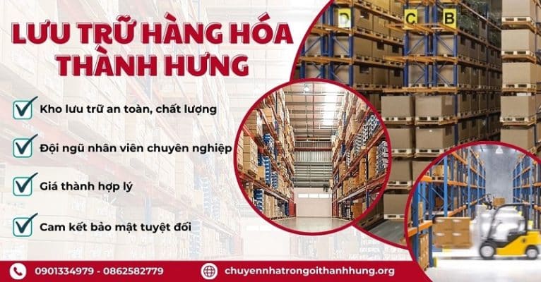 Dịch vụ lưu trữ hàng hóa của chuyển nhà trọn gói Thành Hưng chính là giải pháp lưu trữ an toàn dành cho bạn.