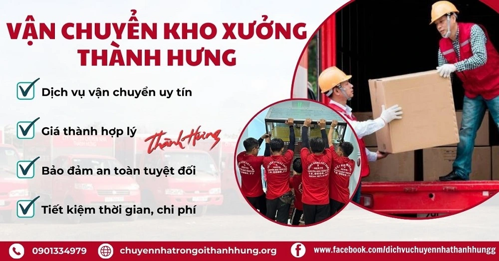 Thành Hưng với kinh nghiệm 10 năm làm việc giúp bạn vận chuyển kho xưởng một cách chuyên nghiệp, nhanh chóng.